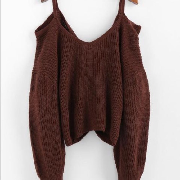 🔥NWT ZAFUL Twisted Cold Shoulder Sweater🔥 - Picture 3 of 7